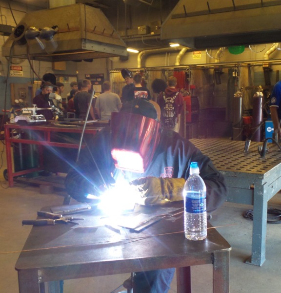 KACC Student welding.